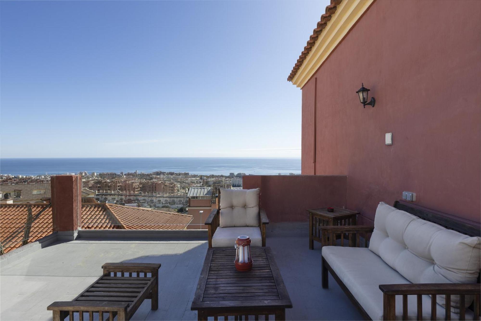 Peaceful Studio With Amazing Sea Views And Free Parking Benalmádena Esterno foto