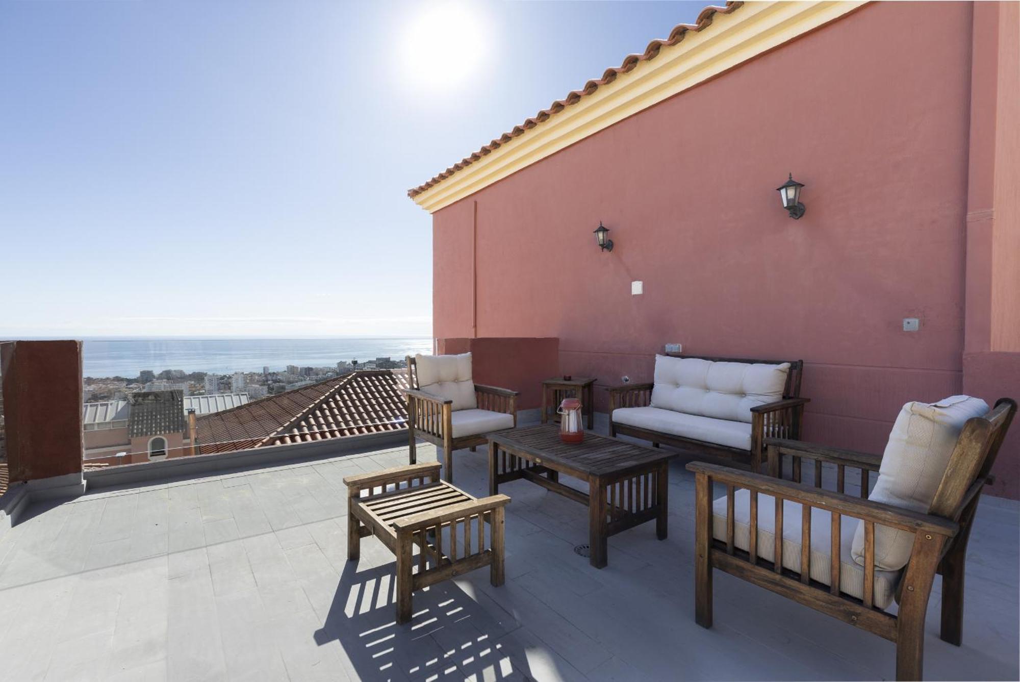 Peaceful Studio With Amazing Sea Views And Free Parking Benalmádena Esterno foto
